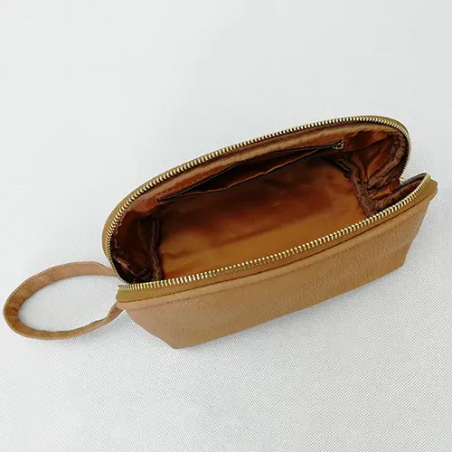 Direct Factory Design Leather Dopp Kit Leather Folding Travel Cute Toiletry Bags